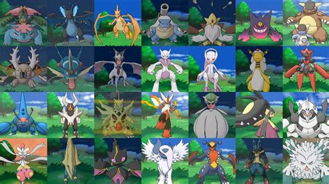 pokemon xy mega evolutions.